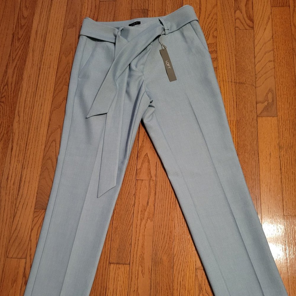 NWT Loft Slim Tie Waist Pencil Pants in Marisa Fit Size 4